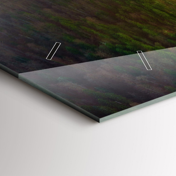 Horizontale Uhr Sonnenuntergang über den Bergen