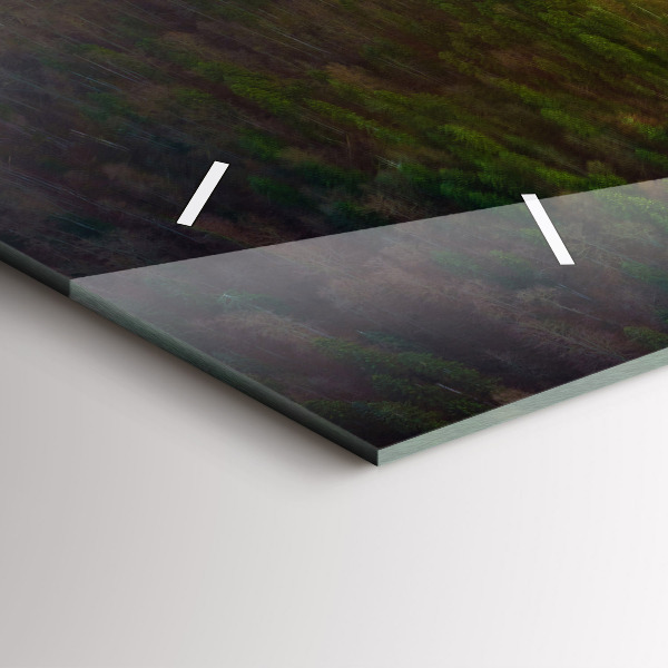 Horizontale Uhr Sonnenuntergang über den Bergen