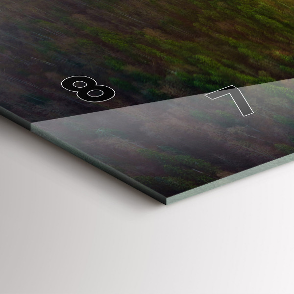 Horizontale Uhr Sonnenuntergang über den Bergen