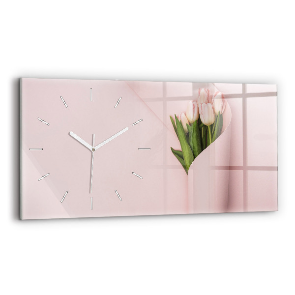 Horizontale Uhr mit motiv Blumenstrauß