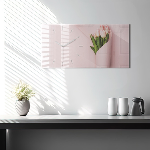 Horizontale Uhr mit motiv Blumenstrauß
