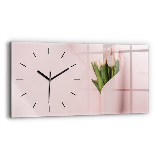 Horizontale Uhr mit motiv Blumenstrauß