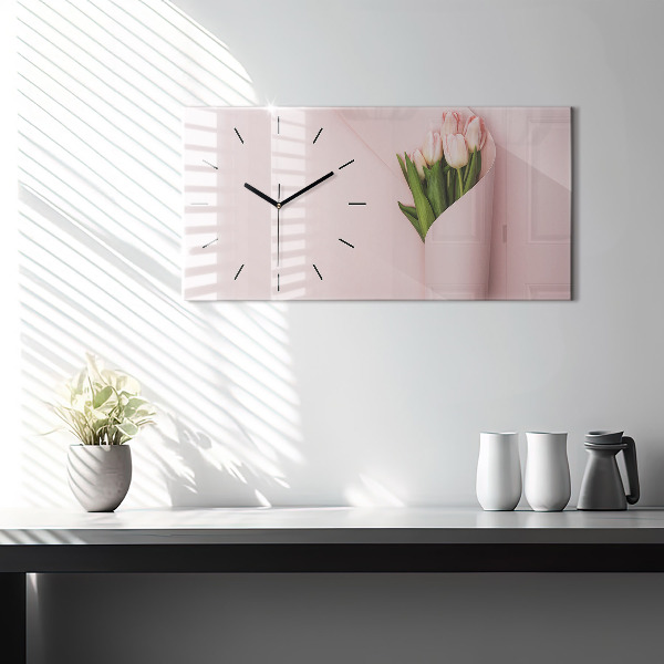 Horizontale Uhr mit motiv Blumenstrauß