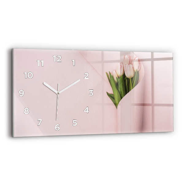Horizontale Uhr mit motiv Blumenstrauß