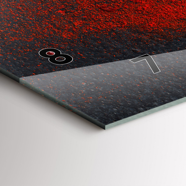 Horizontale Uhr mit motiv Rotes Gewürz