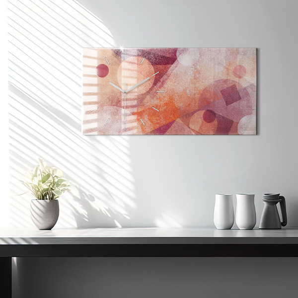 Horizontale Uhr Geometrische Abstraktion