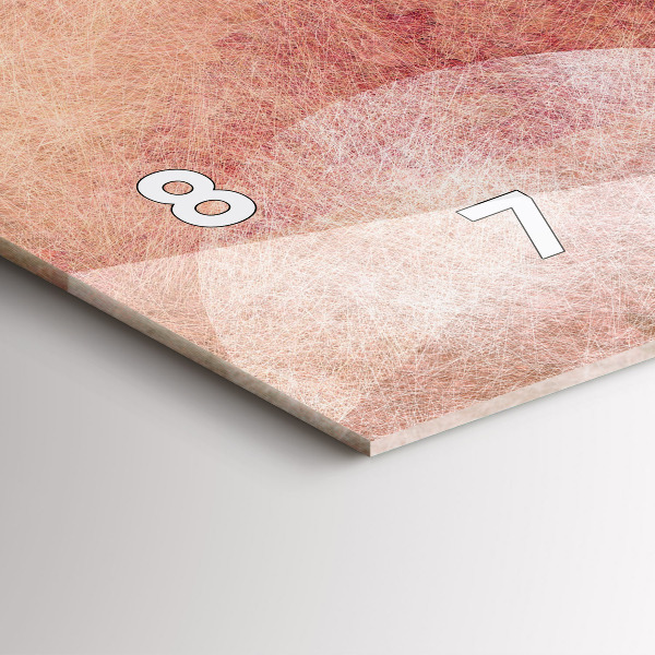 Horizontale Uhr Geometrische Abstraktion