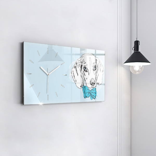 Horizontale Uhr Hundewelpe
