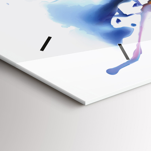 Horizontale Uhr Löwe Aquarell