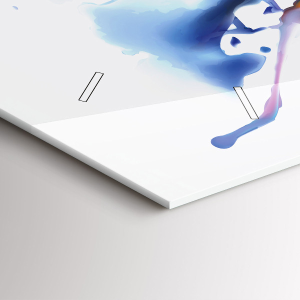 Horizontale Uhr Löwe Aquarell