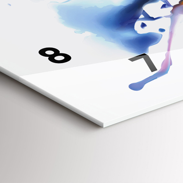 Horizontale Uhr Löwe Aquarell