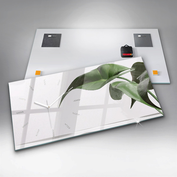 Horizontale Uhr Abstrakte Blätter