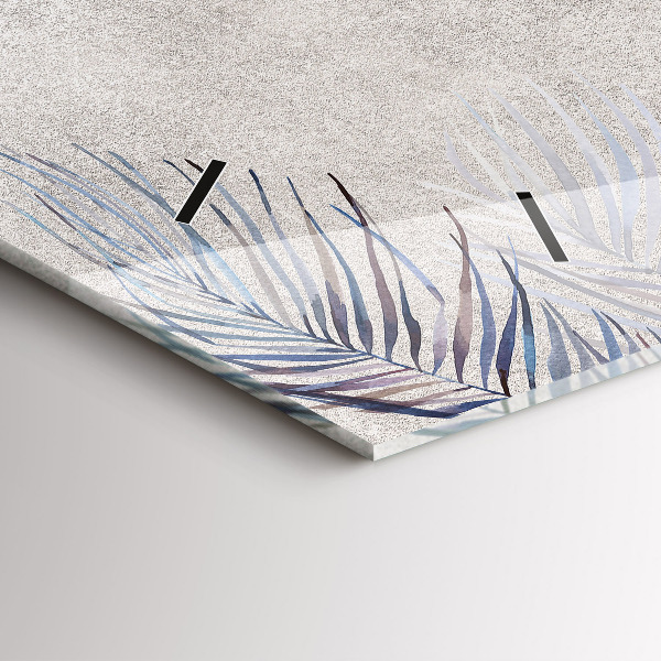 Horizontale Uhr mit motiv Palmenblatt