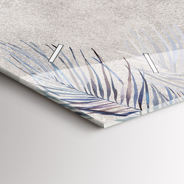 Horizontale Uhr mit motiv Palmenblatt