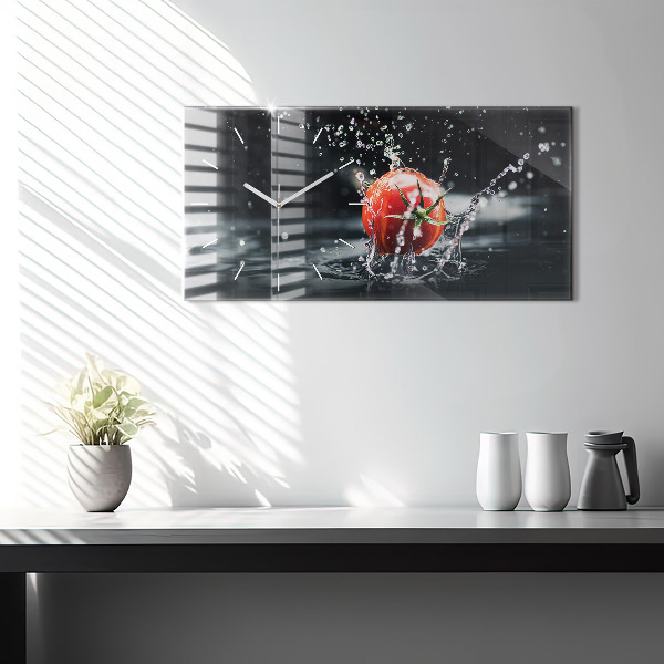 Horizontale Uhr mit motiv Tomate