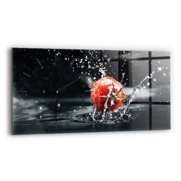 Horizontale Uhr mit motiv Tomate