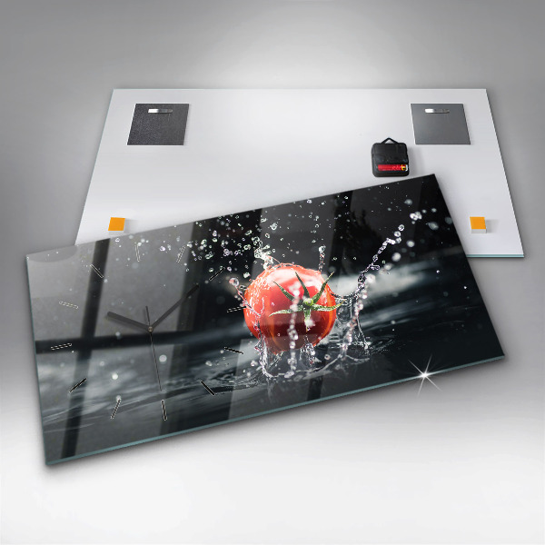 Horizontale Uhr mit motiv Tomate