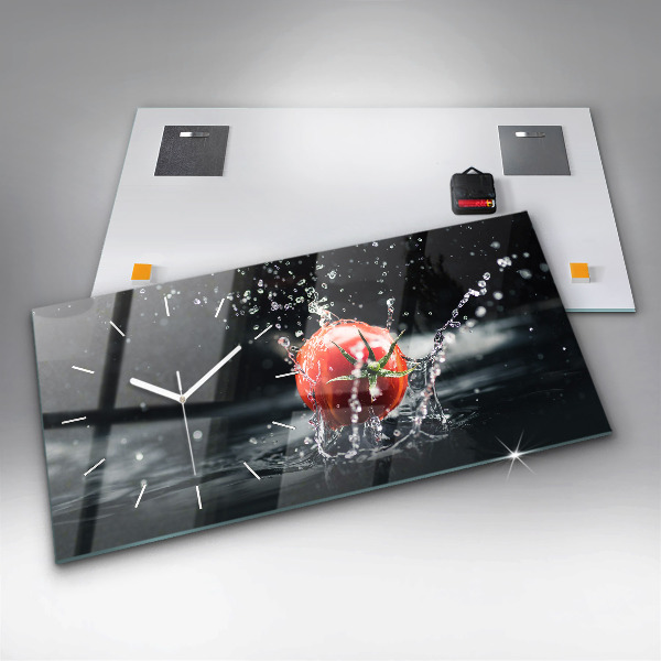 Horizontale Uhr mit motiv Tomate