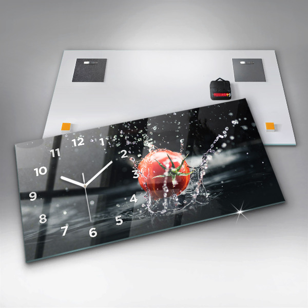 Horizontale Uhr mit motiv Tomate