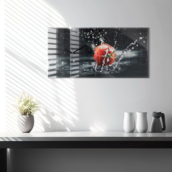 Horizontale Uhr mit motiv Tomate