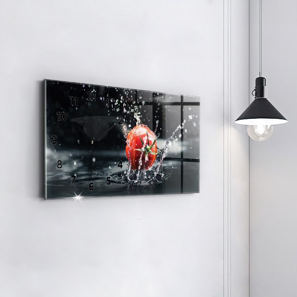 Horizontale Uhr mit motiv Tomate