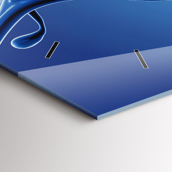 Horizontale Uhr Flüssiges Abstraktes