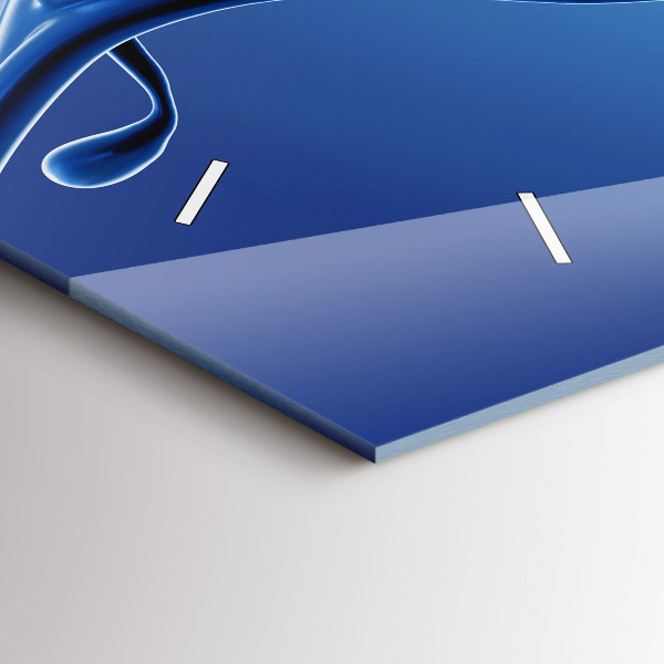 Horizontale Uhr Flüssiges Abstraktes