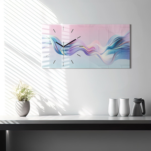 Horizontale Uhr Flüssiges Fließelement