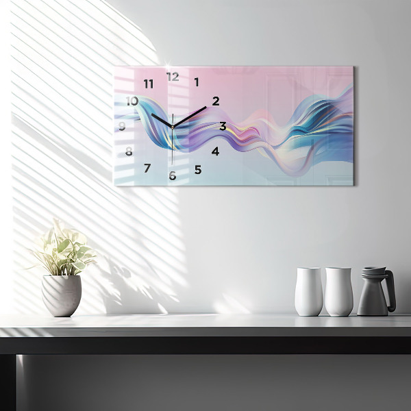 Horizontale Uhr Flüssiges Fließelement