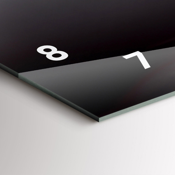 Horizontale Uhr mit motiv Weinglas