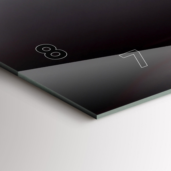 Horizontale Uhr mit motiv Weinglas