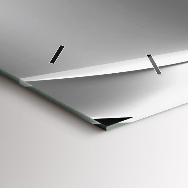 Horizontale Uhr Silberne Abstraktion