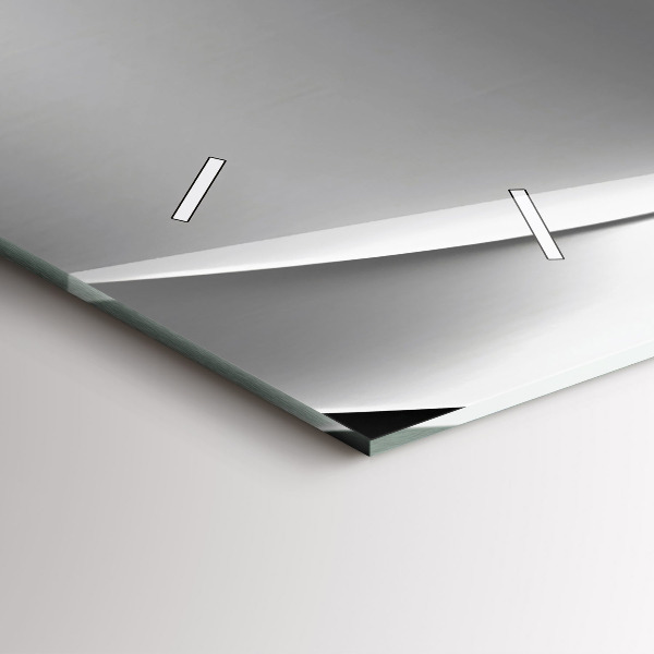 Horizontale Uhr Silberne Abstraktion