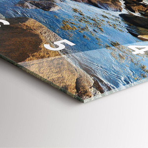 Wanduhr quadratisch mit motiv Annisquam-Leuchtturm