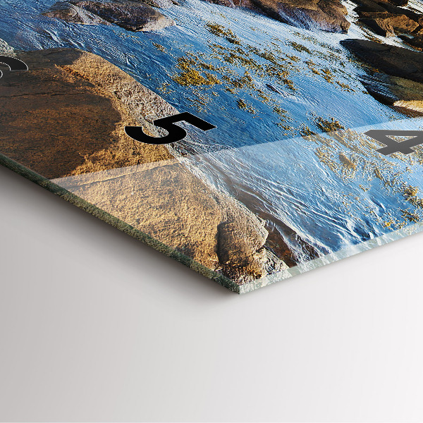 Wanduhr quadratisch mit motiv Annisquam-Leuchtturm