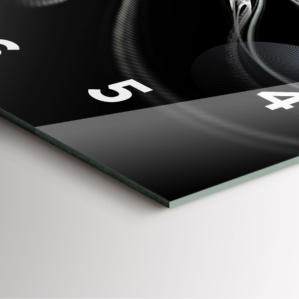 Wanduhr quadratisch mit motiv Abstrakter Rauch