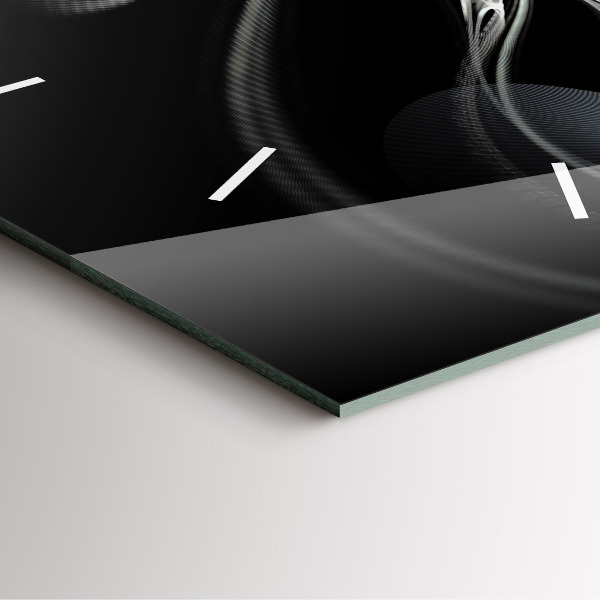 Wanduhr quadratisch mit motiv Abstrakter Rauch