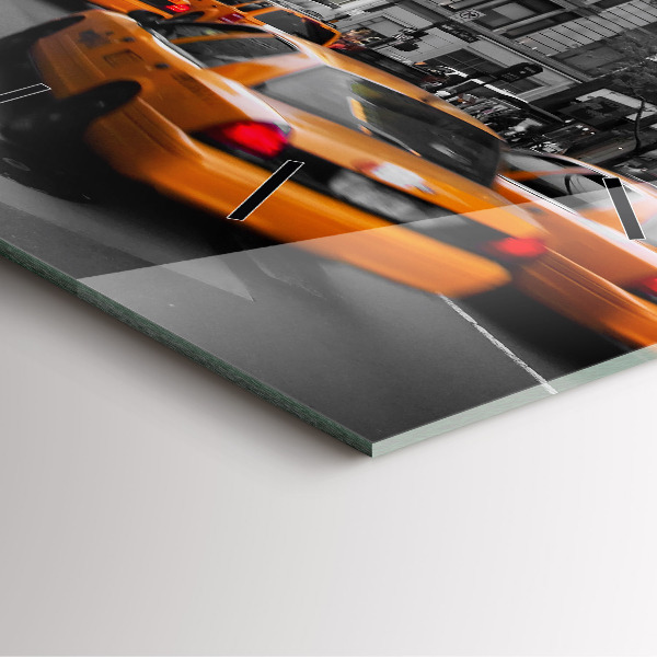 Wanduhr modern quadratisch Manhattan und Taxis