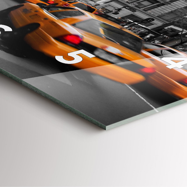 Wanduhr modern quadratisch Manhattan und Taxis