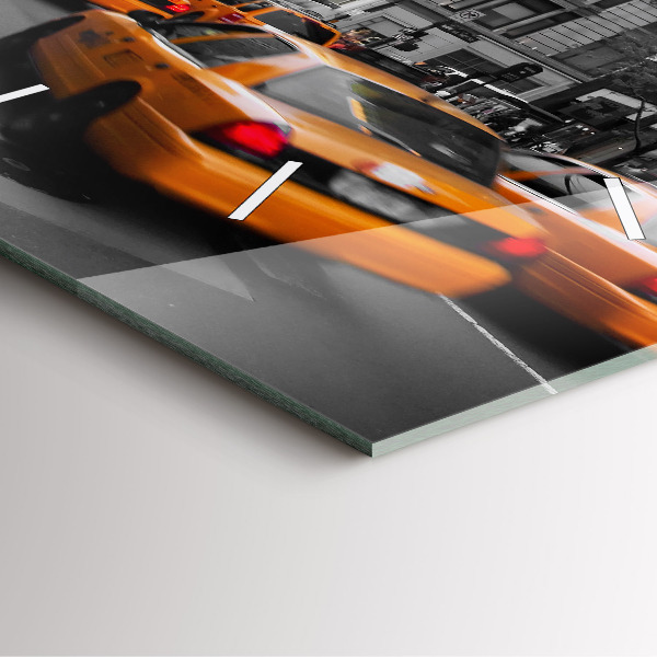 Wanduhr modern quadratisch Manhattan und Taxis