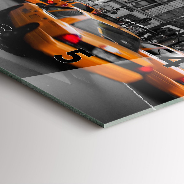 Wanduhr modern quadratisch Manhattan und Taxis