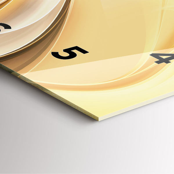 Wanduhr quadratisch mit motiv Abstrakte Wellen