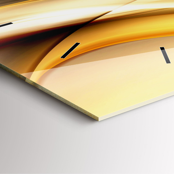 Wanduhr modern quadratisch Abstrakte Welle