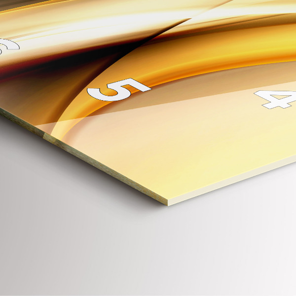 Wanduhr modern quadratisch Abstrakte Welle