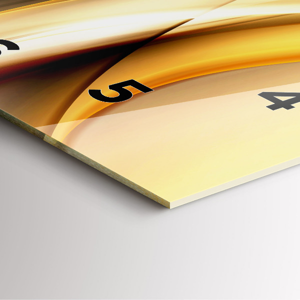 Wanduhr modern quadratisch Abstrakte Welle