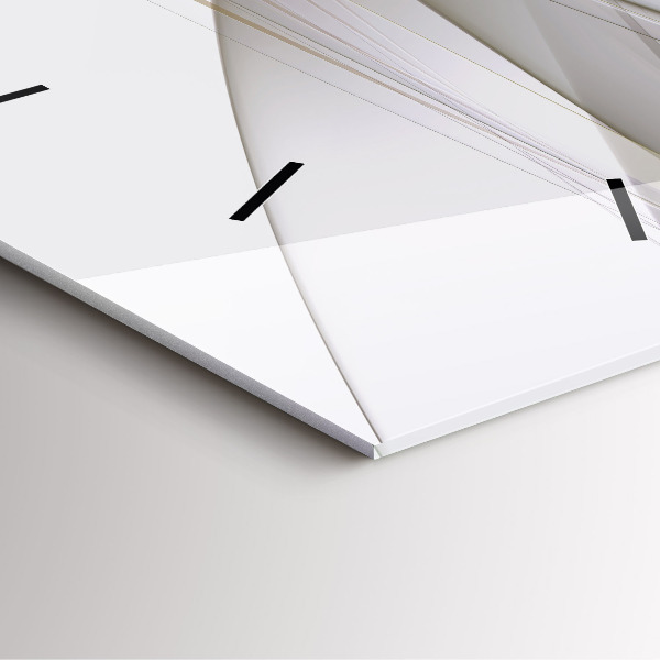 Wanduhr quadratisch Helle Abstraktion