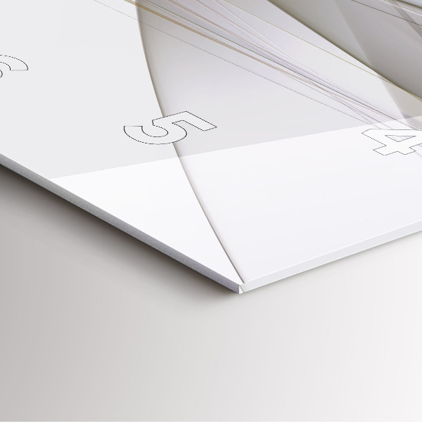 Wanduhr quadratisch Helle Abstraktion