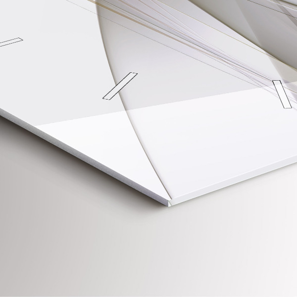 Wanduhr quadratisch Helle Abstraktion