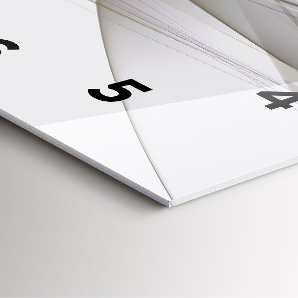 Wanduhr quadratisch Helle Abstraktion