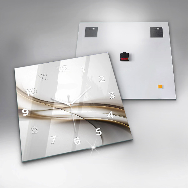 Wanduhr quadratisch mit motiv Abstrakte Linien